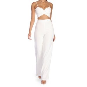 White high waisted pants NWT Medium